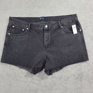 NWT Gap Denim Stride Short Size 20 Black Womens Casual Cut-Offs